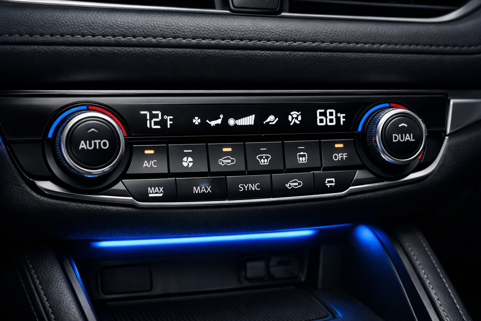 Arac klima kontrol paneli yakin cekim